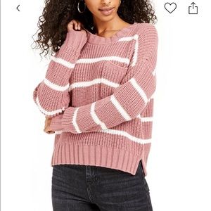 NWT Hippie rose   STRIPED sweater. COLOR RODE WOODS STRIPE MEDUIM